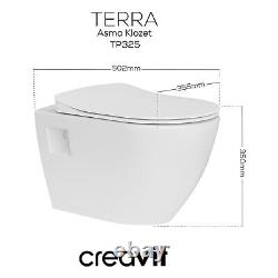 Creavit Terra Wall Hung Combined Bidet Toilet Set