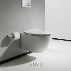 Crosswater Svelte Wall Hung Pan with Soft Close Seat White RRP £392