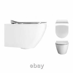 Crosswater Svelte Wall Hung Pan with Soft Close Seat White RRP £392