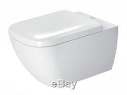 DURAVIT / Happy D2 Toilet / Wall Hung / White / Soft Close Seat