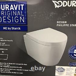 DURAVIT ME by STARCK Wall Hung Toilet Rimless WC Soft Closing Seat 45290900A1