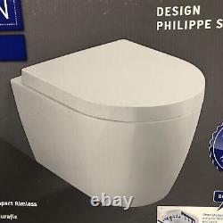 DURAVIT ME by STARCK Wall Hung Toilet Rimless WC Soft Closing Seat 45290900A1