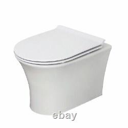 Deia Wall Hung Toilet Pan With Soft Close Seat
