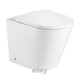 Delphi Angel Rimless Back to Wall Pan White Excluding Seat