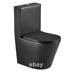 Delphi Angel Rimless Fully Back to Wall Close Coupled Toilet with Push Button Ci