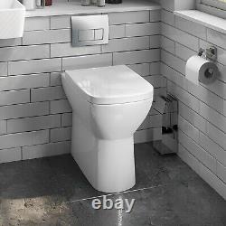 Delphi Versa Comfort Height Back to Wall Rimless Toilet 480mm Projection Soft
