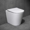 Designed Bathroom Toilet Wc Pan Ceramic Back To Wall White With Soft Close Seat