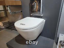 Duravit DNeo WC Wall Hung Rimless Pan With Toilet soft Seat 257709000 EX-DISPLAY