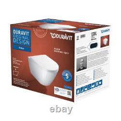 Duravit D-Neo Wall Hung Rimless Pan Soft Close White 370x400x540mm 45770900A1