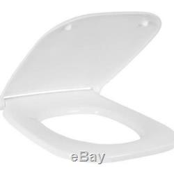 Duravit D-code Compact Set White 56cm Wall Hung Wc Toilet Pan With Soft Seat
