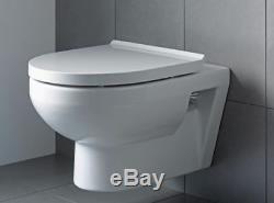 Duravit Durastyle Basic Rimless Wall Hung Toilet Pan With Soft Close Seat 2in1