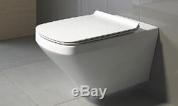 Duravit Durastyle Square Wall Hung Mounted Rimless Toilet WC Box Set 45510900A1