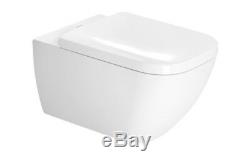 Duravit Happy D. 2 wall hung rimless wc toilet pan + seat 2222090000