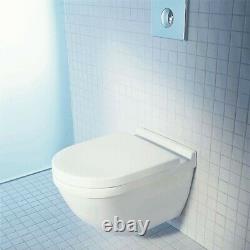 Duravit Philippe Starck 3 Wall Hung Mounted Rimless Toilet + Geberit Sigma Flush