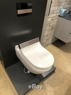 Duravit SensoWash Starck E Shower Toilet Seat with Wall Hung Starck 3 WC