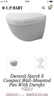 Duravit Wall Hung Toilet Wc And Bidet Starck 3 Compact