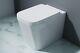 Durovin Bathroom Toilet Pan Back To Wall Square White Wc + Soft Close Seat