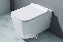Durovin Bathroom White Gloss Ceramic Wall Hung Toilet And Bidet Range
