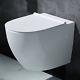 Durovin New Wall Hung Toilet White Ceramic Soft Close Seat 40x35.5cm