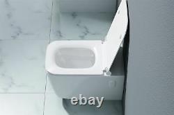 Durovin Wall Hung Toilet With Bidet Combo Soft Closing Toilet Seat