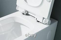 Durovin Wall Hung Toilet With Bidet Combo Soft Closing Toilet Seat