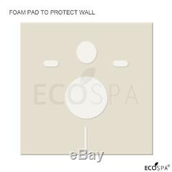 ECOSPA WC Concealed Wall Hung Toilet Cistern Frame + Dual Deluxe Eco Flush Plate