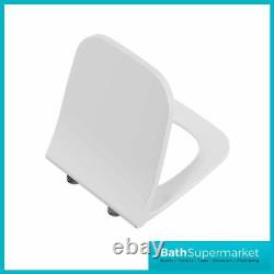 Eklipse Square Wall Hung Rimless Pan With Soft Close Seat