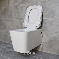 Ella Wall Hung Toilet including Soft Close Seat + Frame Option