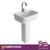 Fawley Bathroom Btw Wall Hung Wc Toilet Pan Antibacterial Basin & Pedestal