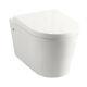 Fawley Round Wall Hung Toilet & Soft Close Seat Modern Round Wall Hung Toilet