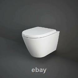 GEBERIT Delta Duofix Concealed Cistern WC Frame & RIMLESS Wall Hung Toilet