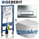 Geberit Frame Up100+plate+duravit Me Wall Hung Toilet Rimless Wc+soft Close Seat