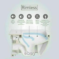 GEBERIT Sigma 0.98 Concealed Cistern WC Frame RAK Wall Hung Rimless Toilet Pan