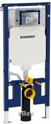 GEBERIT Slim Frame UP720 +Plate+ DURAVITWall Hung Toilet Rimless WC+Soft Cl Seat