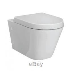 GEBERIT UP720 8cm FRAME+ ESSENTIAL IVY RIMLESS TOILET PAN WITH SOFT CLOSE SEAT
