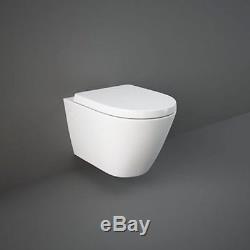 GEBERIT UP720 8cm FRAME+ ESSENTIAL IVY RIMLESS TOILET PAN WITH SOFT CLOSE SEAT