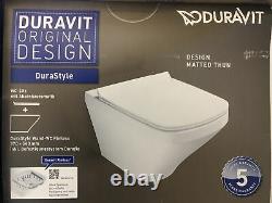 GEBERIT UP720 SLIM 8cm WC FRAME DURAVIT DURASTYLE RIMLESS WALL HUNG TOILET SOFT