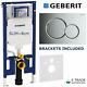 Geberit Up720 Wall Hung Toilet Wc Frame 8cm Sigma 01 Flush Plate Insulation Mat