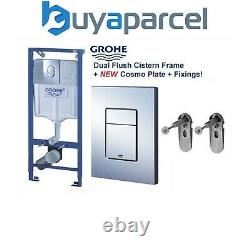 GROHE 38528 Rapid SL 3 in 1 WC Set 1.13m Concealed Frame Cistern Plate 38772001