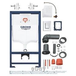 GROHE 38528 Rapid SL 3 in 1 WC Set 1.13m Concealed Frame Cistern Plate 38772001