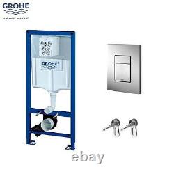 GROHE 38772 001 Rapid SL 3 in 1 WC Set incl. 1.13m Concealed Frame and Cistern
