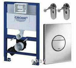 GROHE 38773000 Rapid Sl 3-in-1 Set for Wall-Hung Toilet, 0.82 m Cistern Support