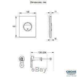 GROHE 38860000 Rapid SL 3 in 1 Set Wall Hung Frame Dual Flush Concealed Cistern