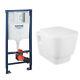 Grohe Aria Wall Hung Bathroom Toilet Soft Close Seat Concealed Frame Cistern