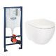 Grohe Cordoba Wall Hung Bathroom Toilet Soft Close Seat Concealed Frame Cistern