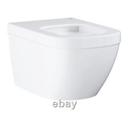 GROHE EURO CERAMIC RIMLESS WALL HUNG WC TOILET with SEAT & COVER