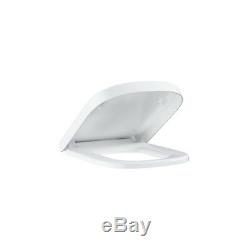 GROHE EURO CERAMIC S RIMLESS WC WALL HUNG TOILET PAN WITH SOFT CLOSE SEAT 2in1