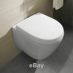 GROHE RAPID 0.82m WC FRAME + VILLEROY BOCH SUBWAY 2.0 56cm PAN & SOFT CLOSE SEAT