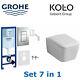 Grohe Rapid Sl 5 In1 Wc Toilet Frame1.13m + Kolo By Geberit Rimless Wc Pan +seat