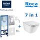Grohe Rapid Sl Frame + Roca Gap Rimless Wc Toilet+ Roca Soft Closing Seat 7 In 1